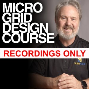 Microgrid Design Course - RECORDINGS ONLY